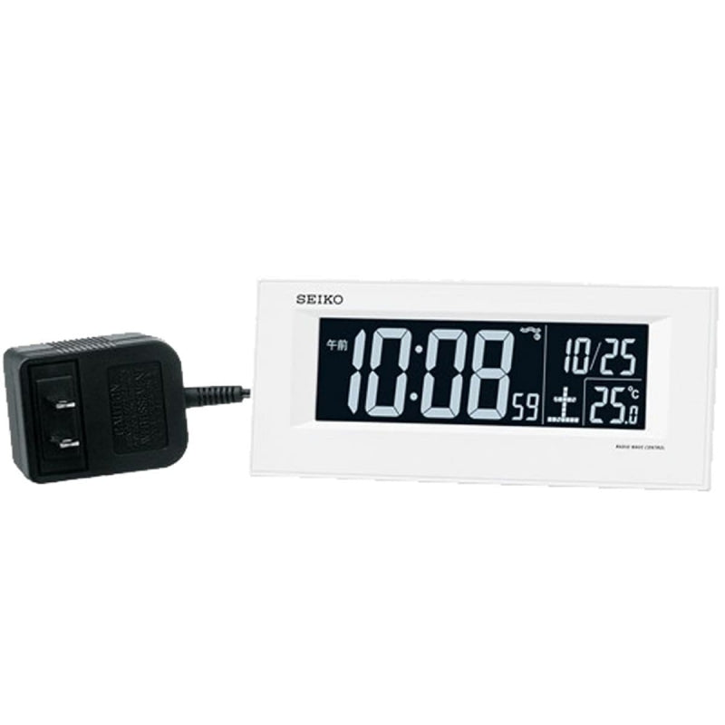 SEIKO セイコー 夜でも見える アラーム付 デジタル電波置き時計 DL209W
