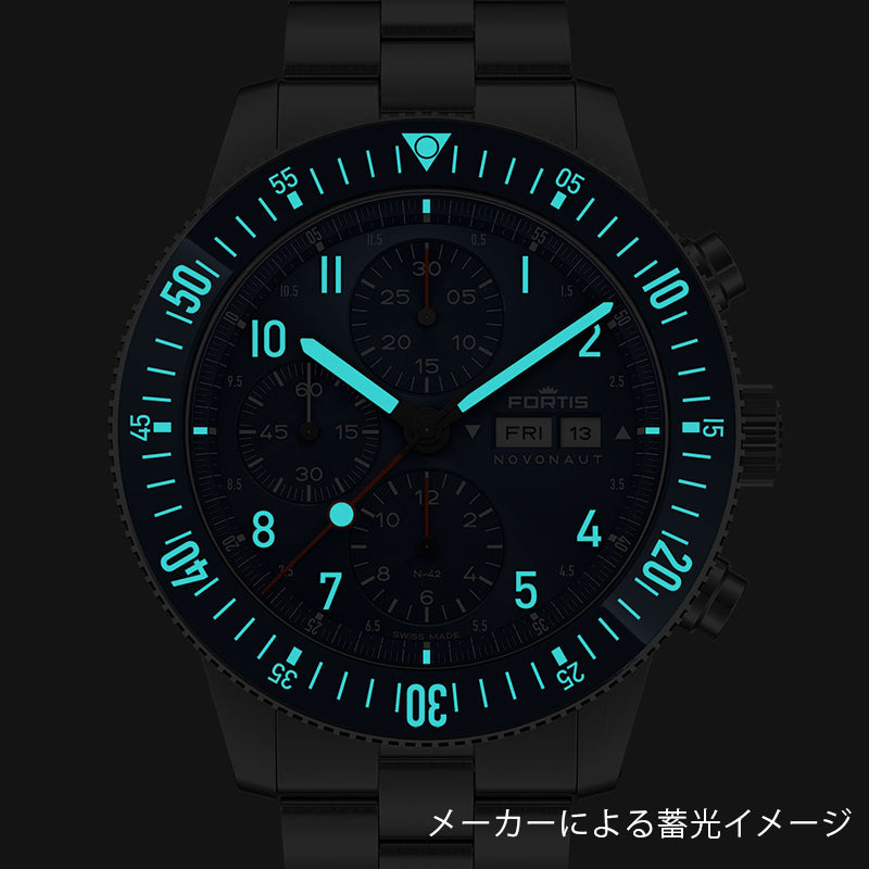 フォルティス(FORTIS)/ ノボノート N-42 コバルトブルー 腕時計 F2040012