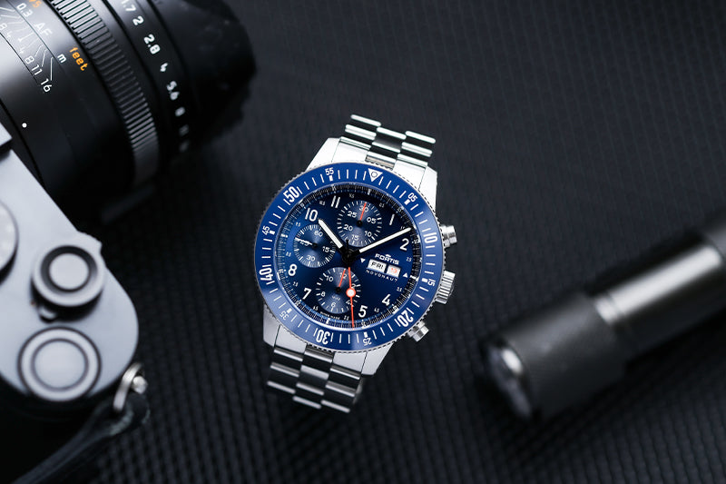 フォルティス(FORTIS)/ ノボノート N-42 コバルトブルー 腕時計 F2040012