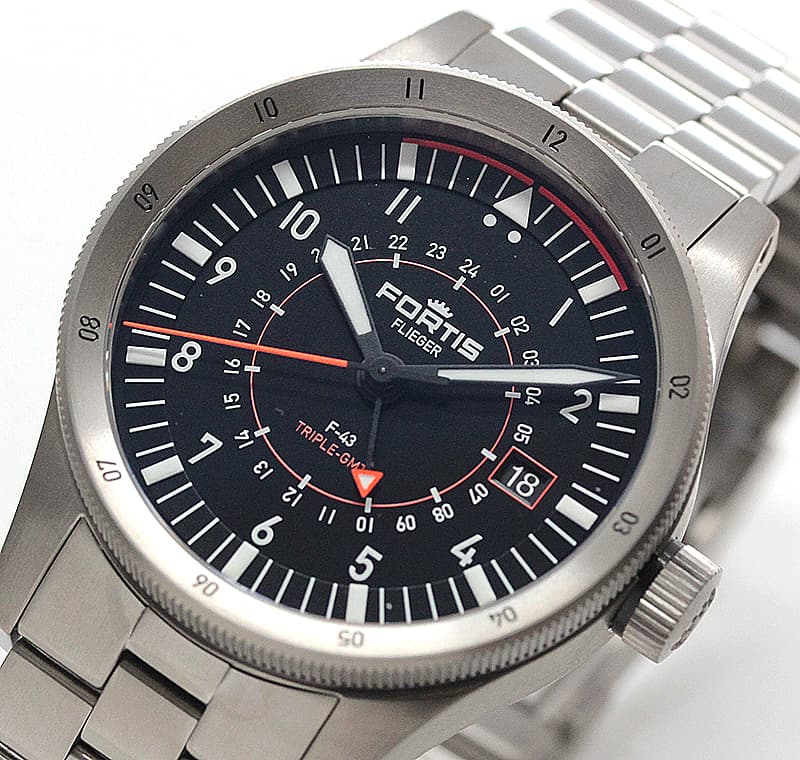 フォルティス(FORTIS)フリーガー F-43 トリプルGMT(Triple GMT) F.426.0000 腕時計