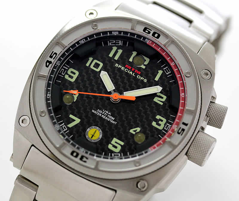 MTM スペシャルOPS ファルコン シルバー FAL-TSL-BKCB-MBTI チタニウム腕時計