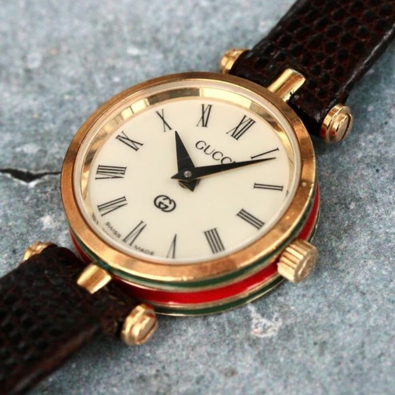 GUCCI シェリーライン レディース腕時計 レア GUCCI - 美品 ヴィンテージ グッチ GUCCI シェリーライン