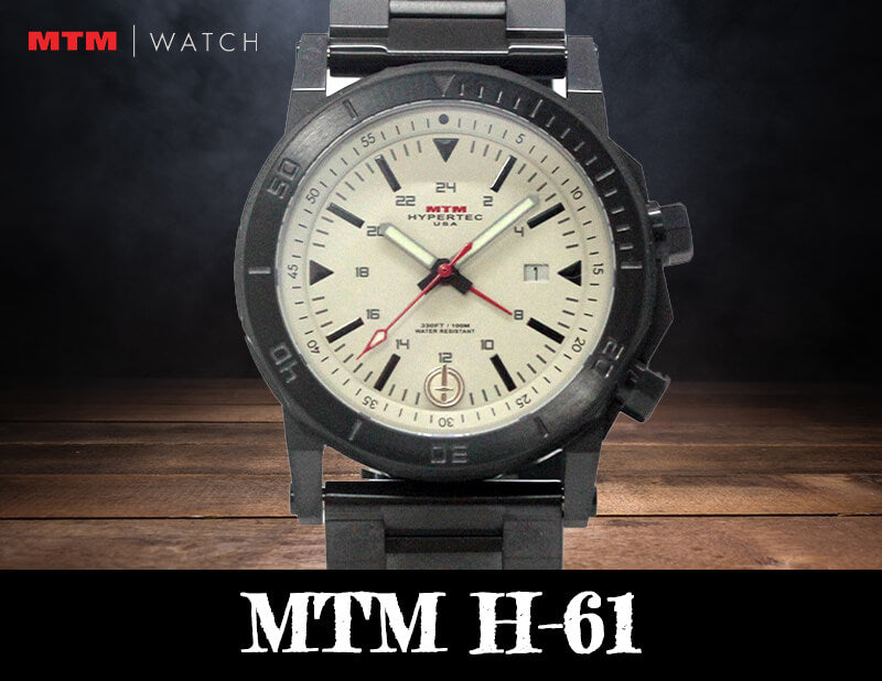 MTM H-61 ブラックタンダイヤル ステンレススチールバンド H61-SBK-TAN1-MBSS 腕時計