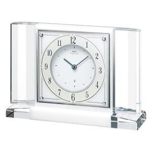 美品　セイコーエンブレム 置き時計 [HW564W] SEIKO EMBLEM セイコーエムブレム クオーツ置き時計【HW564W】 – 正美