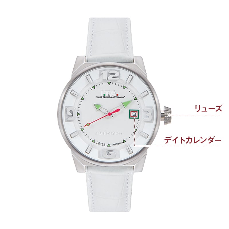 I.T.A.(アイティーエー) オートマティコ/自動巻き/ホワイト/500本限定/ 26.00.01 腕時計