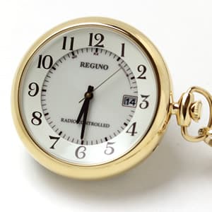 シチズン レグノ ソーラー電波 懐中時計  KL7-922-31 ゴールドカラー