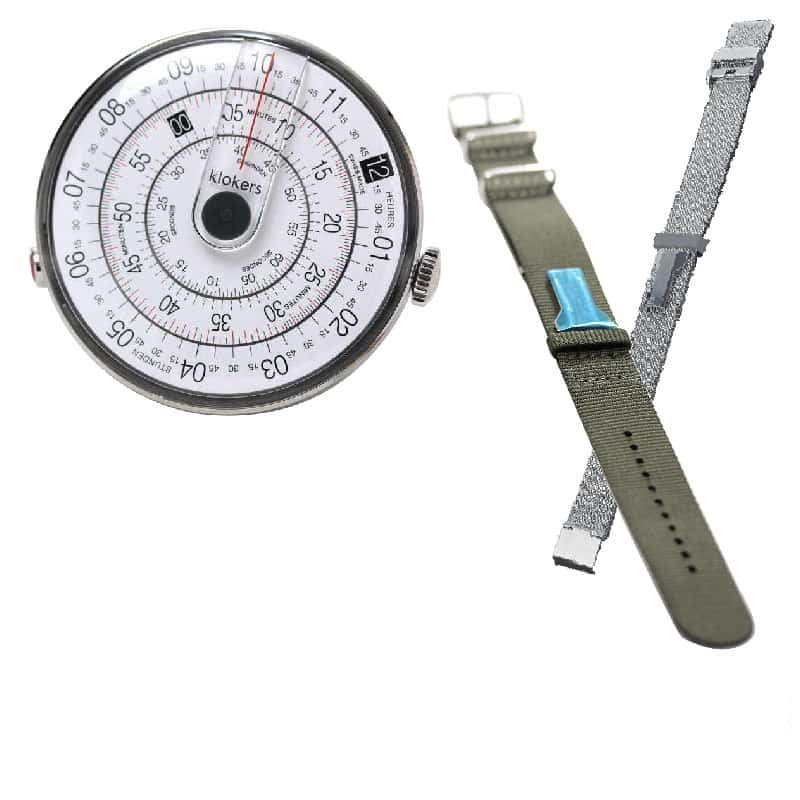 klokers(クロッカーズ) 時計本体と専用ベルト2種類(ヴェール・アマンドとメッシュベルト)の3点セット KLOK01D2-03-MC2-05 腕時計