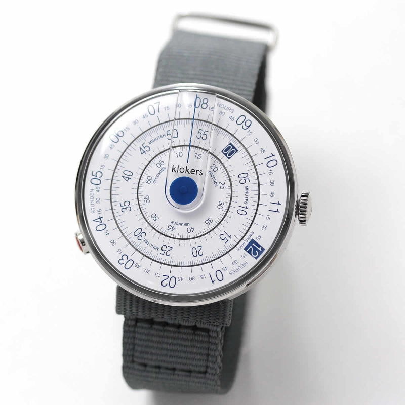 klokers(クロッカーズ) KLOK-01-D4 腕時計とklokers(クロッカーズ) 腕時計用ベルト Textile strap KLINK-03 グレー セット