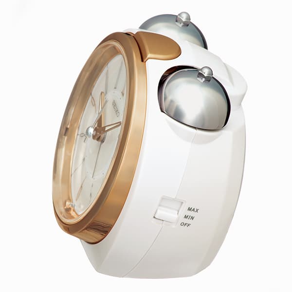 SEIKO セイコー ベル音アラーム クオーツ目覚まし時計 KR507W