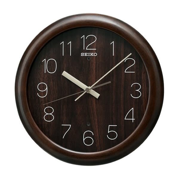 SEIKO セイコー ナチュラルスタイル 木製 電波 掛け時計 KX201B 濃茶