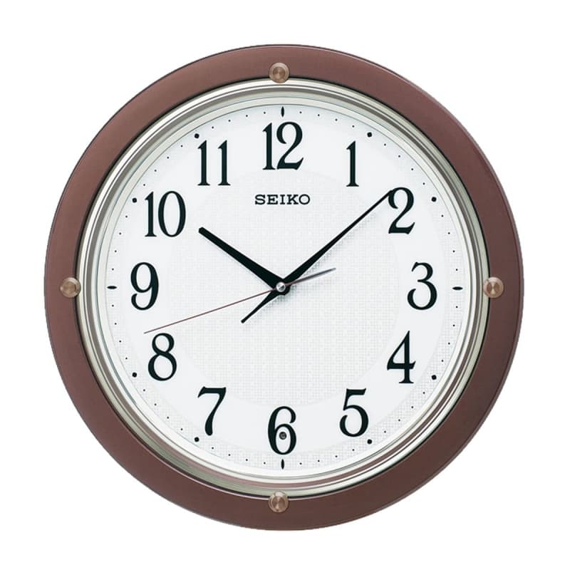 SEIKO（セイコー）スタンダード 電波掛け時計 KX217B 茶メタリック