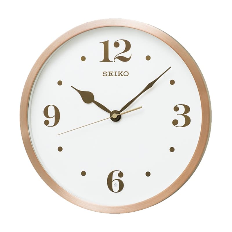 SEIKO セイコー スタンダード 金属枠 電波掛け時計 KX226P アルミピンク