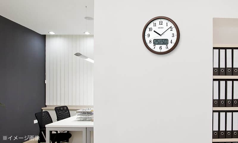 SEIKO セイコー スタンダード(液晶表示付) 電波掛け時計 KX244B