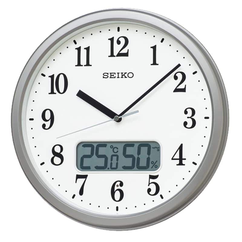 SEIKO セイコー スタンダード(液晶表示付) 電波掛け時計 KX244S – 正美