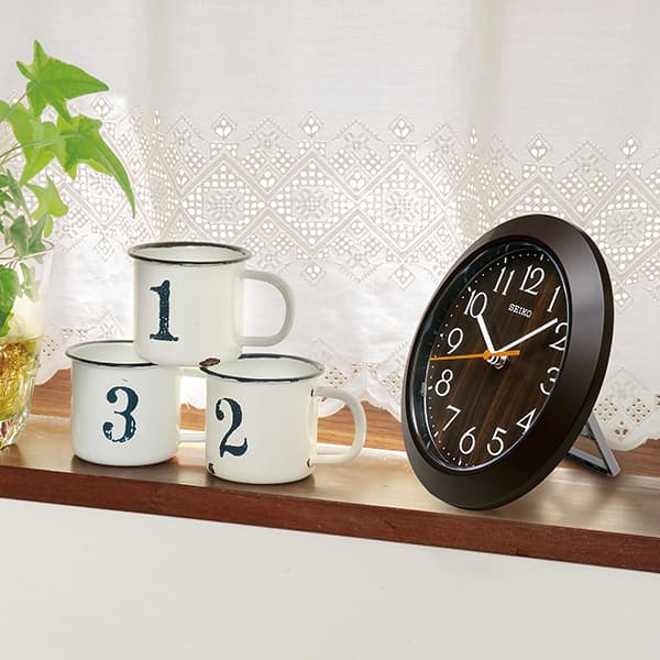 SEIKO セイコー 電波掛け時計 スタンド付き スタンダード 【KX245B】