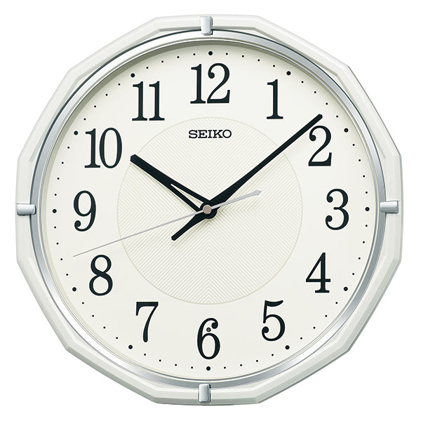 セイコー 電波掛時計 KX274W　新品 SEIKO セイコー スタンダード 12角形 電波掛け時計 【KX274W】 – 正美