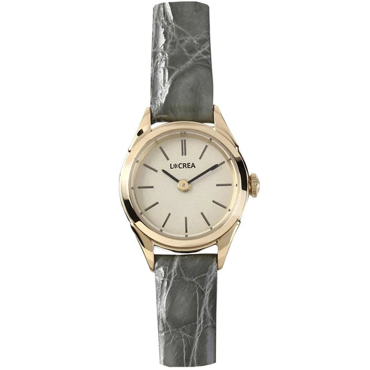 LCREA(ルクレア) RONDE ソーラー腕時計 LC2001-GPCSA 本ワニ革 サンドベージュ