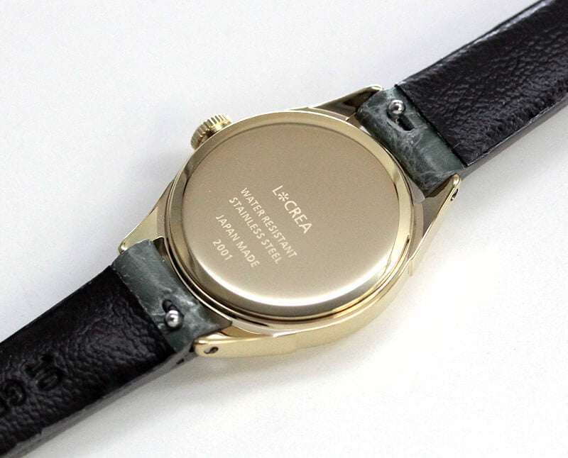 LCREA(ルクレア) RONDE ソーラー腕時計 LC2001-GPCSA 本ワニ革 サンドベージュ