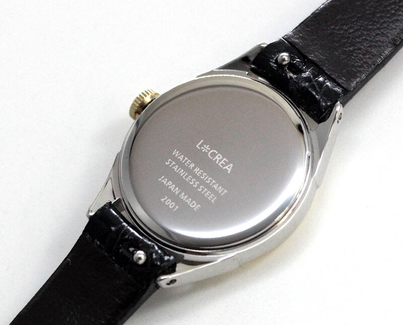 LCREA(ルクレア) RONDE ソーラー腕時計 LC2001-TGPCBK 本トカゲ革 ブラック