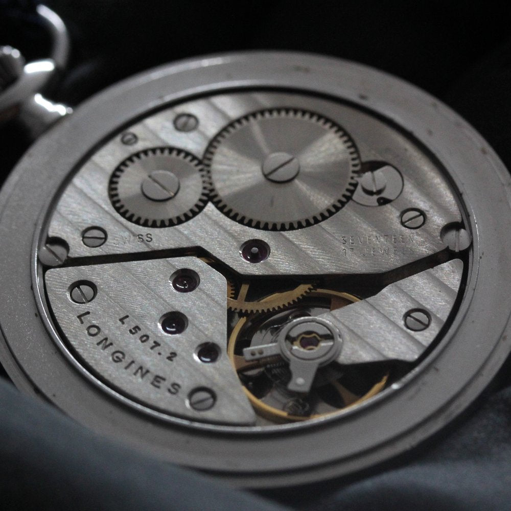 芥川・直木賞の正賞として贈られていた実績のある懐中時計 絶版モデルのロンジン ハンターケース懐中時計/longines-153