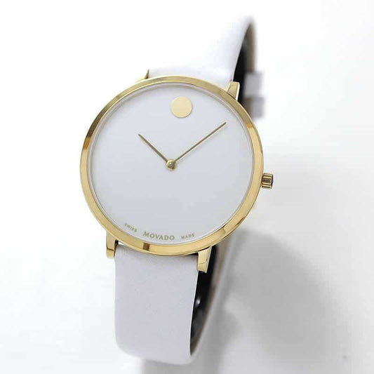 MOVADO(モバード)ミュージアム70周年アニバーサリーエディション クォーツ M0607138.8301L レディース イエローゴールド 腕時計