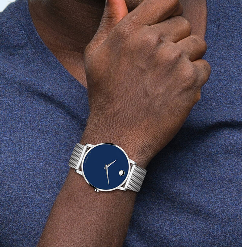 MOVADO(モバード)MUSEUM CLASSIC ミュージアムクラシック M0607349.8107S ブルー メンズ 腕時計