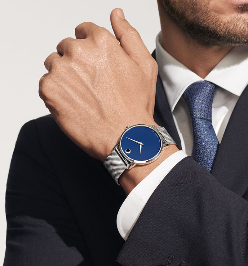 MOVADO(モバード)MUSEUM CLASSIC ミュージアムクラシック M0607349.8107S ブルー メンズ 腕時計