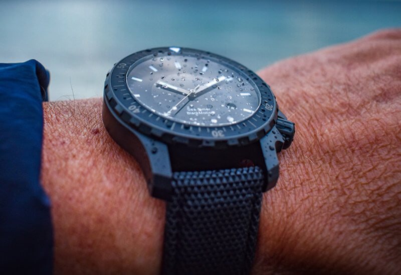 Muhle Glashutte(ミューレ・グラスヒュッテ) Sea-Timer BlackMotion 自動巻き 44mm ダイバーズ 腕時計 M1-41-83-NB
