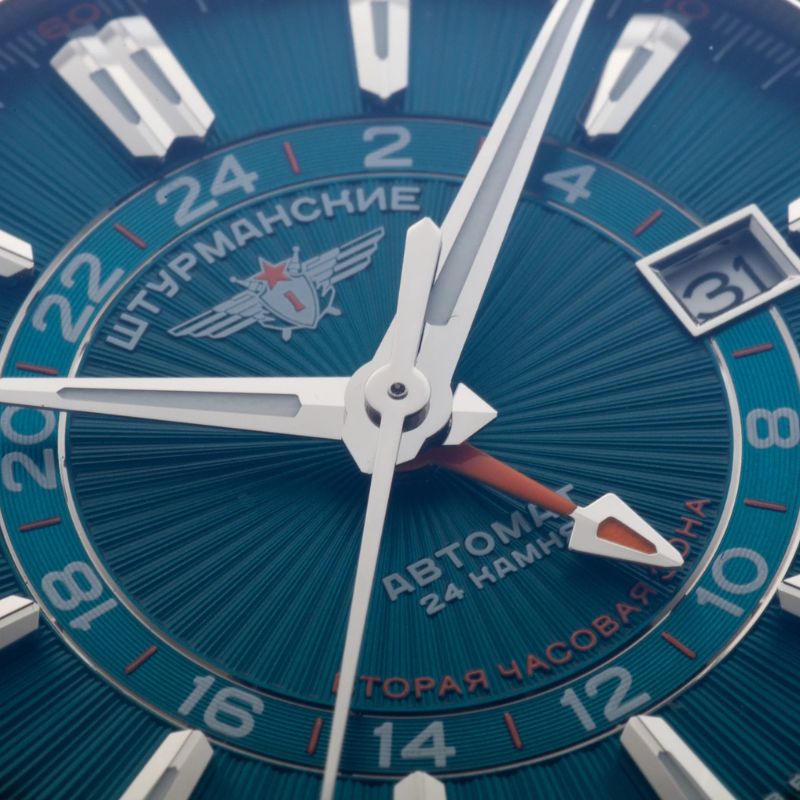 STURMANSKIE(シュトゥルマンスキー)OPEN SPACE GMT 自動巻き 腕時計 NH34-1891050B グリーンダイヤル