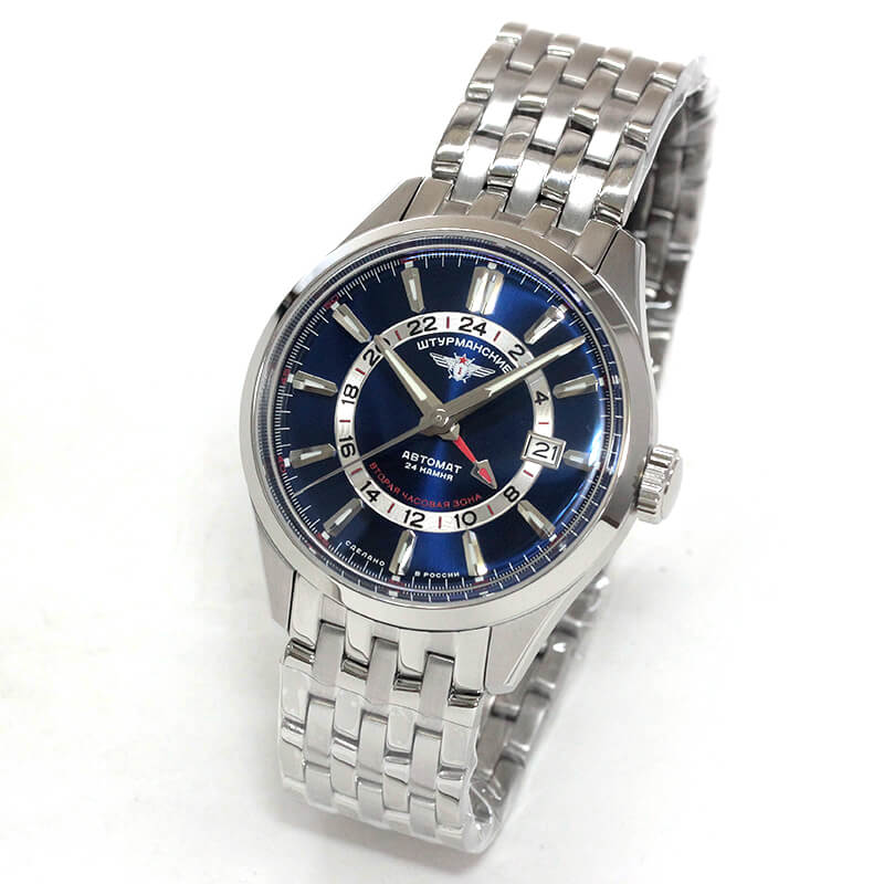 STURMANSKIE(シュトゥルマンスキー)OPEN SPACE GMT 自動巻き 腕時計 NH34-1891052B ブルーダイヤル