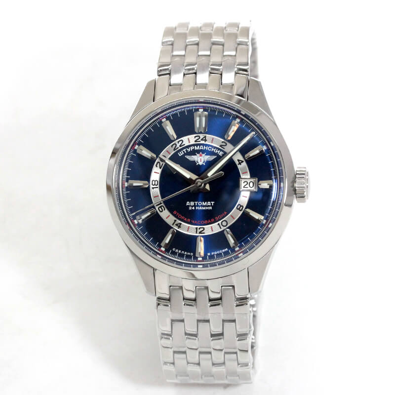 STURMANSKIE(シュトゥルマンスキー)OPEN SPACE GMT 自動巻き 腕時計 NH34-1891052B ブルーダイヤル
