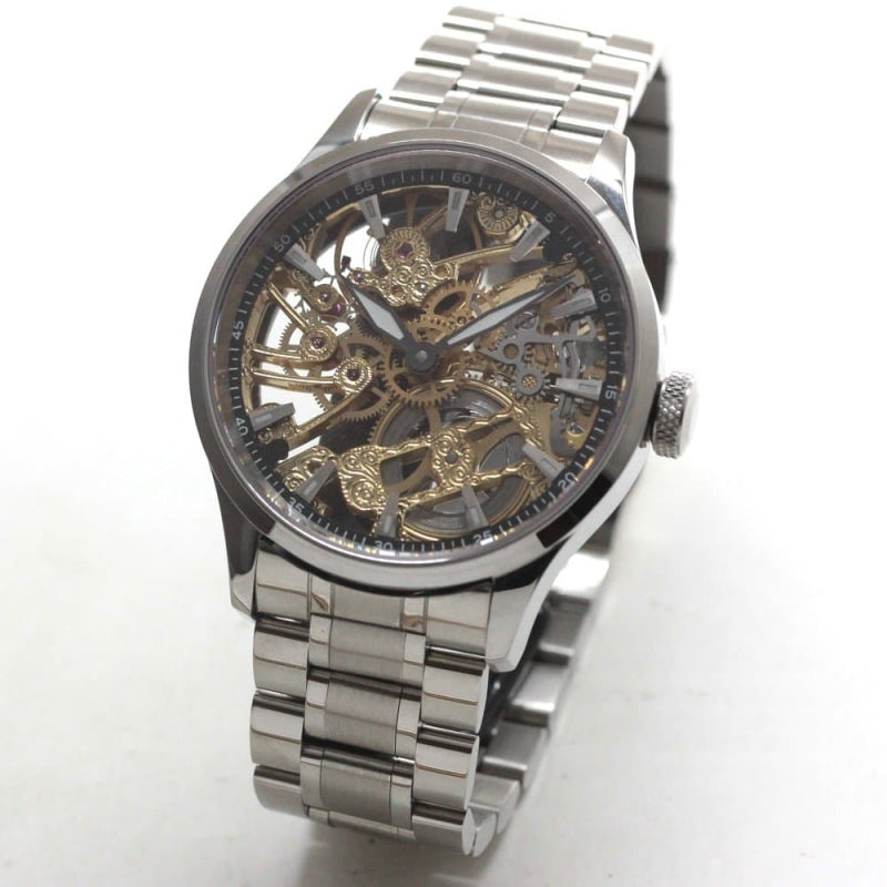 正美堂創業50周年記念ウォッチ/オリジナル腕時計/スケルトン/スイス製オールドユニタスムーブメント/old6497-501