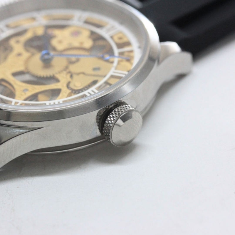 正美堂オリジナルウォッチ/腕時計/スケルトン/スイス製オールドユニタスムーブメント/old6497gs