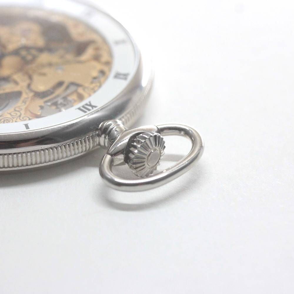 正美堂オリジナルウォッチ/懐中時計/リサイクルウォッチ/スケルトン/old6497pw-108