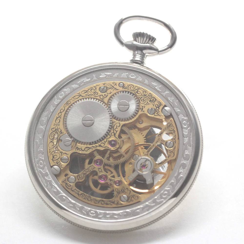 正美堂オリジナルウォッチ/懐中時計/リサイクルウォッチ/スケルトン/old6497pw-108