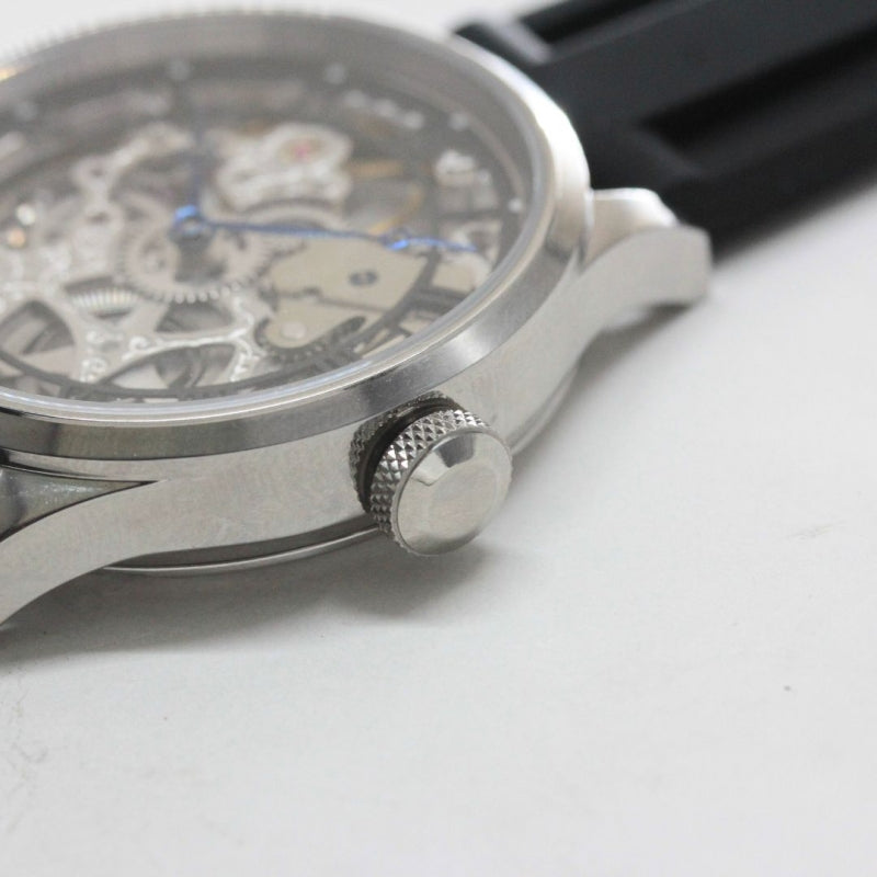 正美堂オリジナルウォッチ/腕時計/スケルトン/スイス製オールドユニタスムーブメント/old6497sb