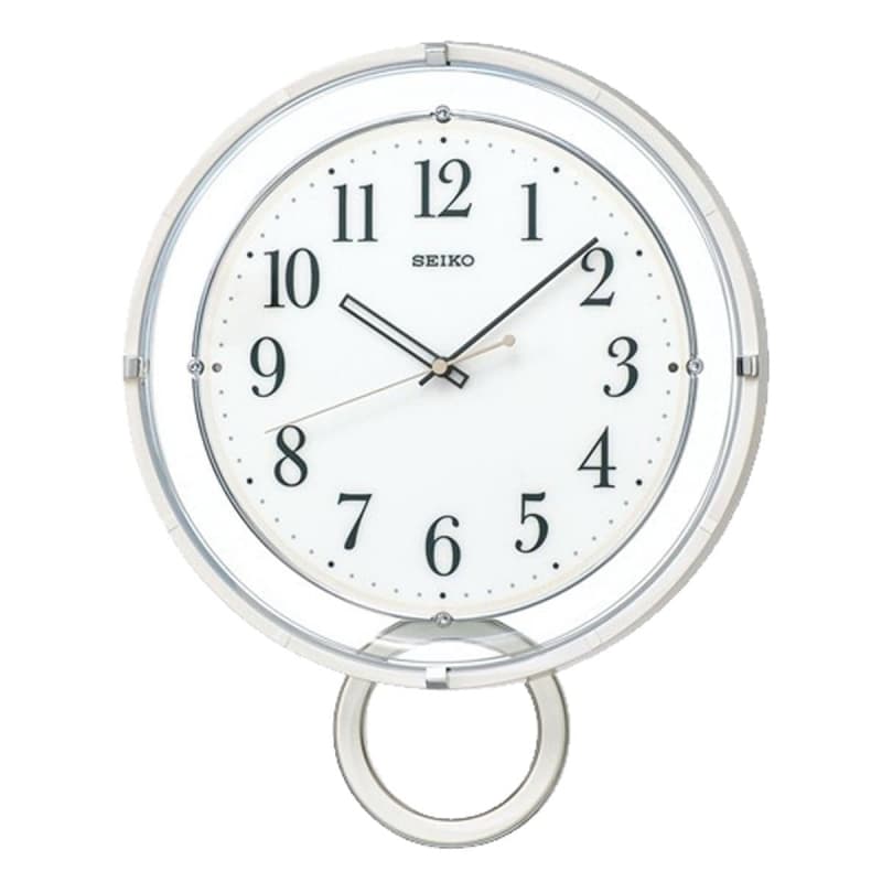 SEIKO(セイコー)スタンダード 飾り振り子付 電波掛け時計 PH205W ホワイト