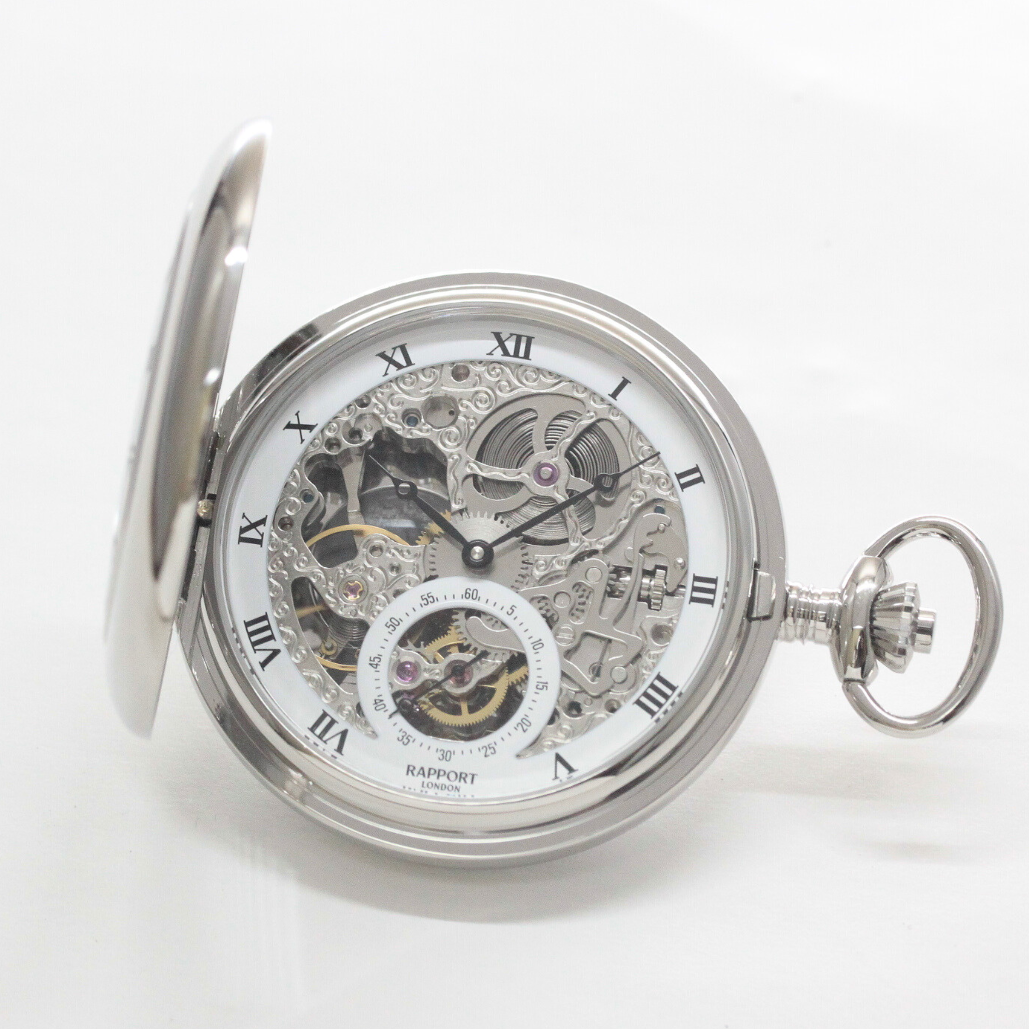 レーザーウオッチ　光エンネルギー発生腕時計　ボタニックラボラトリー ラポート/Rapport/両開き スケルトンPW45 懐中時計 – 正美堂時計店