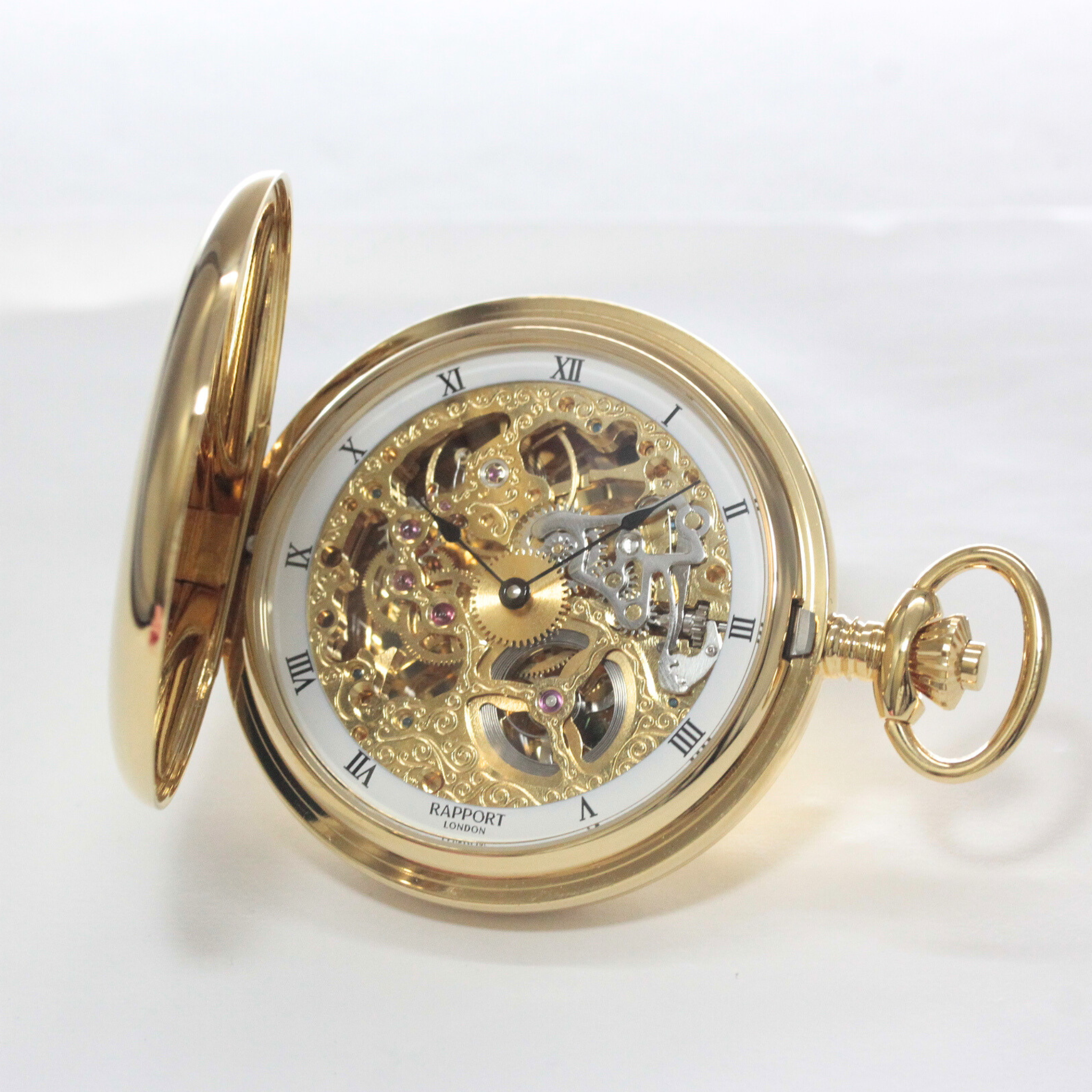 ラポート/Rapport/懐中時計/フルハンター/スケルトン/手巻き/PW90