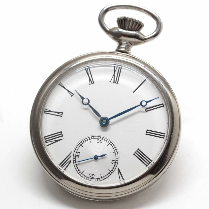 正美堂オリジナル懐中時計/Cal,960搭載オープンフェイス懐中時計/ブルースチール針/pw960rbsss