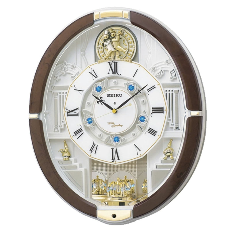 SEIKO(セイコー) 電波からくり掛け時計 ウェーブシンフォニー RE575B 茶