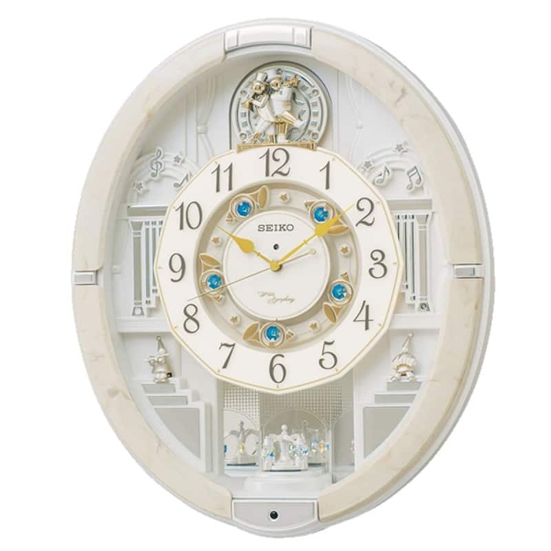 SEIKO(セイコー) 電波からくり掛け時計 ウェーブシンフォニー RE576A アイボリー