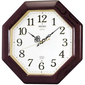 SEIKO セイコー Chime&Strike 報時付電波掛け時計【RX210B】 35cm