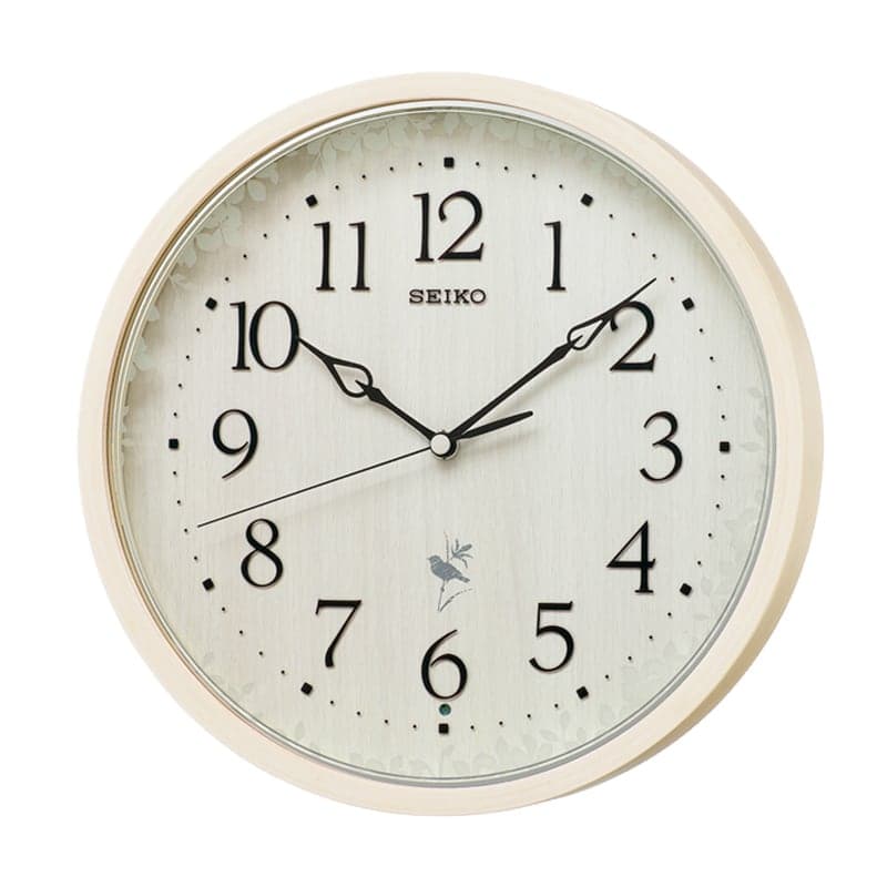 SEIKO セイコー 報時付き 木枠 電波掛け時計 RX215A ナチュラル