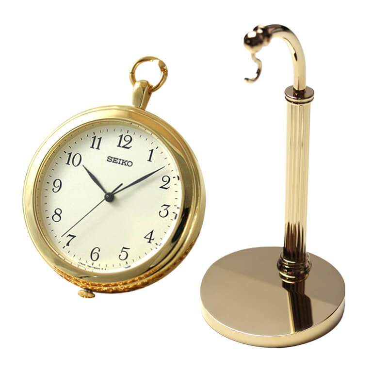 セイコー懐中時計 SAPP008/懐中時計とゴールドカラーのスタンド
