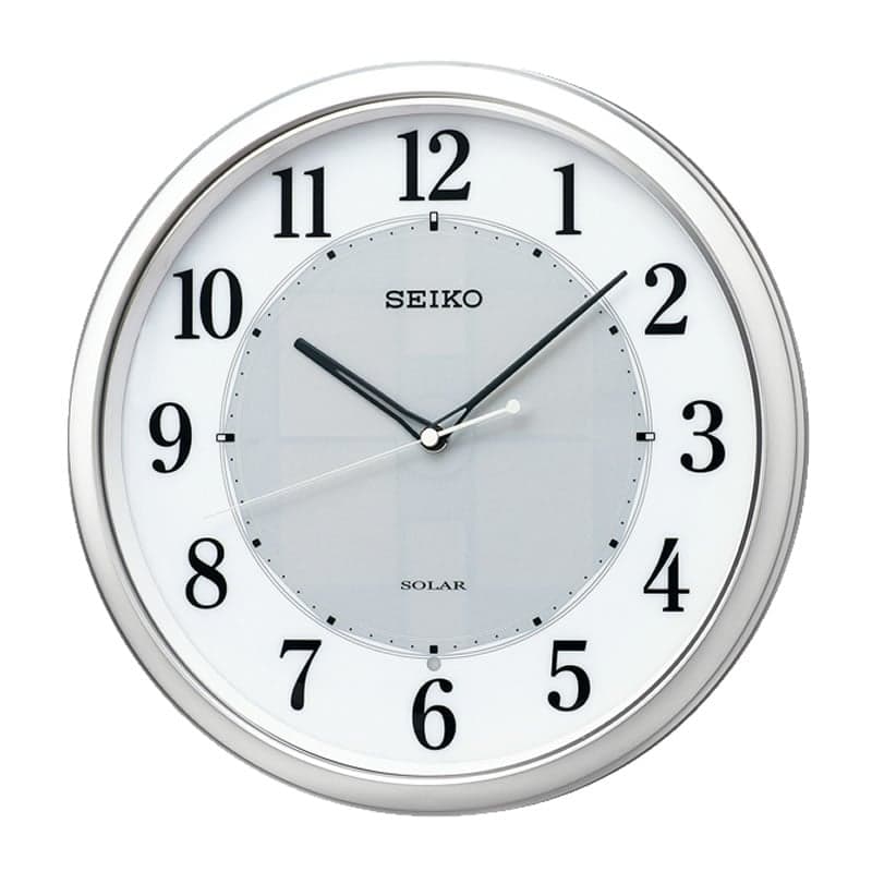 SEIKO セイコー ソーラー 電波掛け時計 ソーラープラス SF243S シルバー