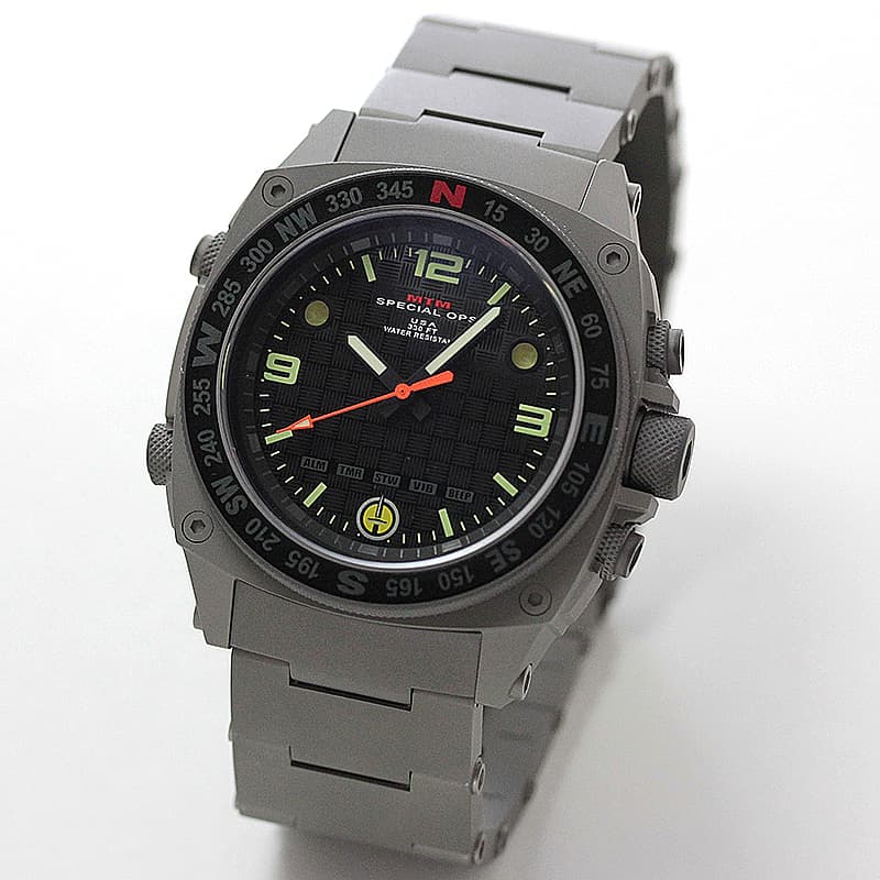 MTM Special Ops(スペシャルオプス)/SILENCER(サイレンサー)/SIL-SGR-BLCK-MBSS グレイ 腕時計