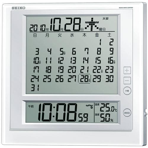 SEIKO/セイコー 掛け置き兼用デジタル電波クロック 【SQ422W】 – 正美
