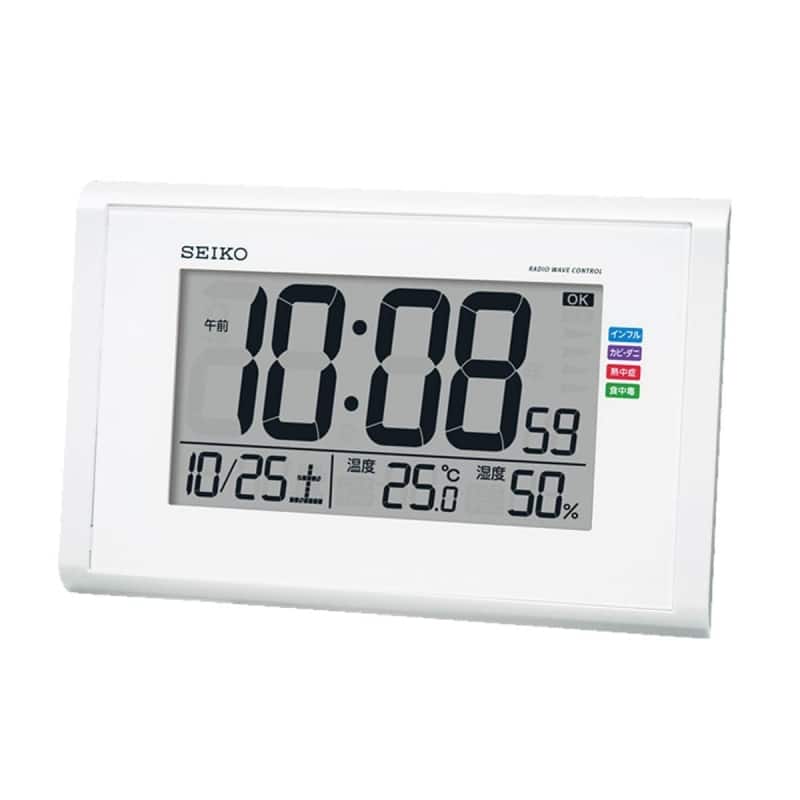 SEIKO(セイコー)快適環境NAVI 掛置兼用 デジタル電波クロック SQ439W