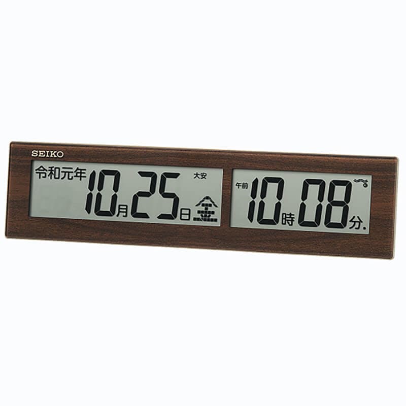 セイコー（SEIKO）掛け置き兼用デジタル電波クロック SQ441B 新元号